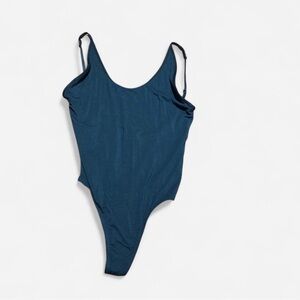 Aritzia Teal Low Back Bodysuit